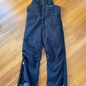 WALLS Work n' Wear Mens Zipper Leg INSULATED Duck Bib Overalls